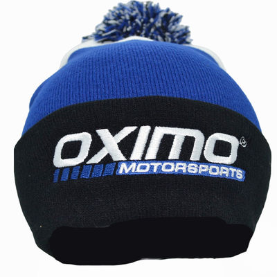 Custom Made Soft Warm Embroidery Knitted Pom Pom Winter Hat Fashion Style