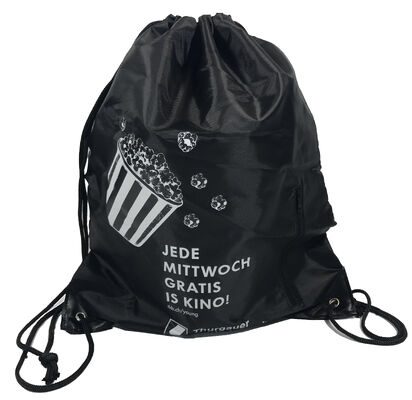 Custom Made Polyester Drawstring Bags With Zip Pouch For Sports Outdoor