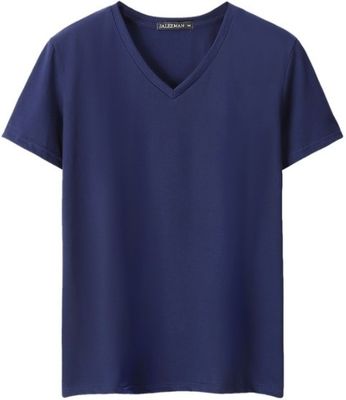 Custom Made Printed Or Embroidery V Neck T Shirts In Cotton Material