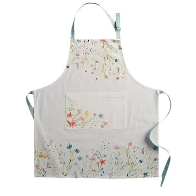 Custom Made Cotton Full Color Printed Apron For Kitchen