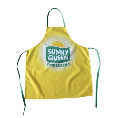 Custom Made Cotton Full Color Printed Apron For Kitchen