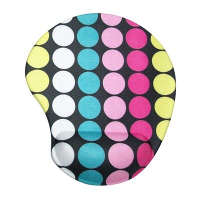 Custom Made Silicone Wrist Rest Gel Mouse Mat With Full Color Printed