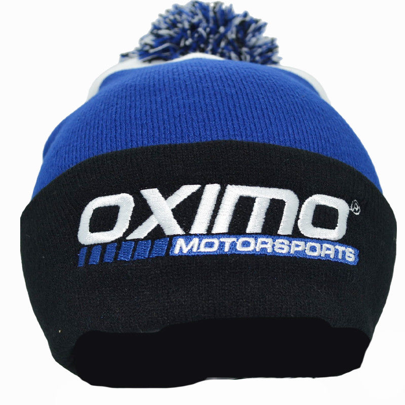 Custom Made Soft Warm Embroidery Knitted Pom Pom Winter Hat Fashion Style